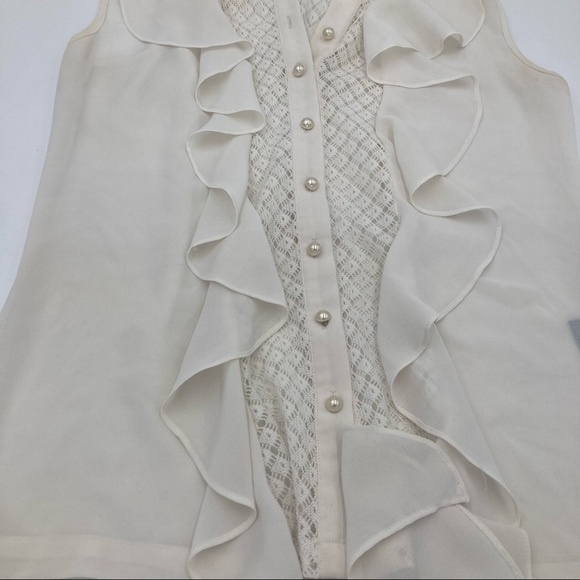 Xs kardashian collection white lace top - Picture 4 of 8